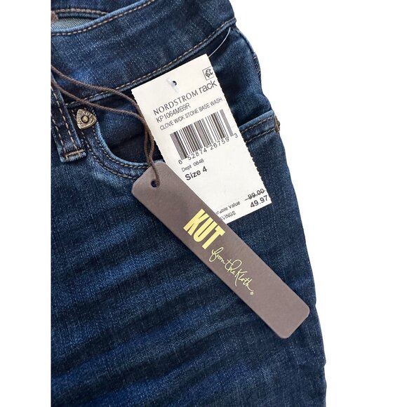 KUT FROM KLOTH Dark Wash Skinny Jeans Size 4 NEW - Picture 5 of 5